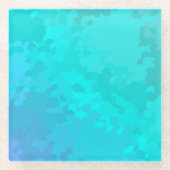 アクアグラデーション ガラスコースター (正面)