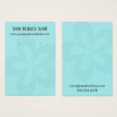 アクアグラフィックフラワー1イヤリングホルダー表示カード (正面&裏面)