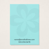 アクアグラフィックフラワー1イヤリングホルダー表示カード (裏面)