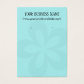 アクアグラフィックフラワー1イヤリングホルダー表示カード (正面)