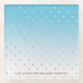 アクアグラムドットグラデーション ガラスコースター