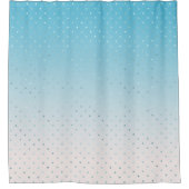 アクアグラムドットグラデーション シャワーカーテン (正面)