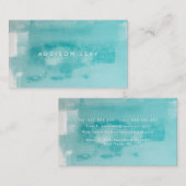 アクアグランジ絵を描動揺してターコイズ 予約カード (正面/裏面)