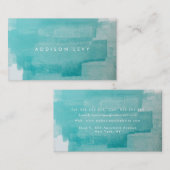 アクアグランジ絵を描動揺してターコイズ 予約カード (正面/裏面)