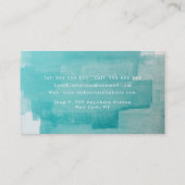 アクアグランジ絵を描動揺してターコイズ 予約カード (裏面)