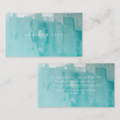 アクアグランジ絵を描動揺してターコイズ 予約カード (正面/裏面)