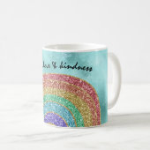 アクアグリッタースパルクル金ゴールドレインボー        コーヒーマグカップ (正面右)