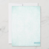 アクアグリッタールック卒業パーティー招待状 招待状 (裏面)