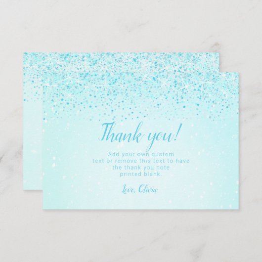 アクアグリッター、グラムサンキューカード サンキューカード (正面/裏面)