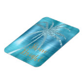 アクアグリッツグリッタートロピカルパームツリー マグネット (左側)