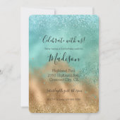 アクアグリッツ金ゴールドグリッター 招待状 (正面)