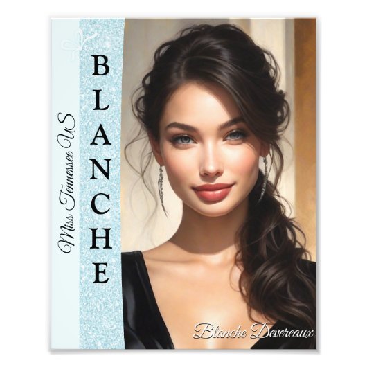 アクアグリッツPageantモデリングヘッドショット フォトプリント (正面)