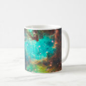 アクアグリーンの星団 天体写真 コーヒーマグカップ (正面右)