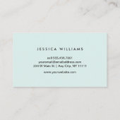 アクアグリーンウォータークリエイティブ層 名刺 (裏面)