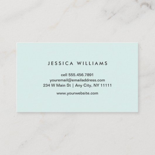 アクアグリーンウォータークリエイティブ層 名刺 (裏面)