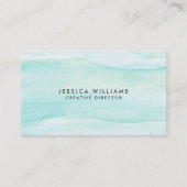 アクアグリーンウォータークリエイティブ層 名刺 (正面)