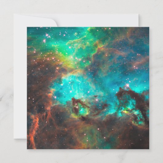 アクアグリーンスタークラスター招待状 招待状 (正面)