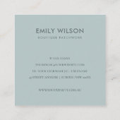 アクアグリーンピーチ裁縫機ありがとうショッピング スクエア名刺 (裏面)