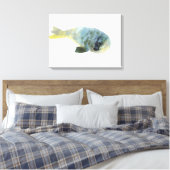 アクアグリーン キャンバスプリント (インサイチュ (寝室))