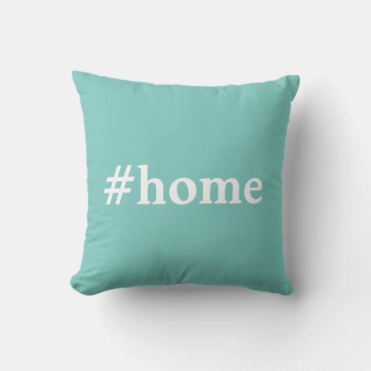 アクアグリーン#home クッション (正面)