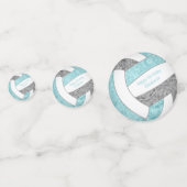 アクアグレイガーリーバレーボール誕生日パーティー コンフェッティ (正面)