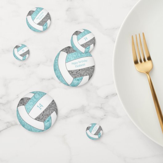 アクアグレイガーリーバレーボール誕生日パーティー コンフェッティ (グループ)