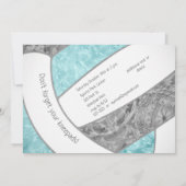 アクアグレイガーリーバレーボール誕生日パーティー 招待状 (裏面)