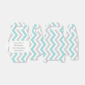 アクアグレーと白いシボ結婚ロン フェイバーボックス (折り畳みなし)