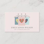 アクアグレーオレンジ赤面ぶら下げ衣服用乾燥機 名刺 (正面)