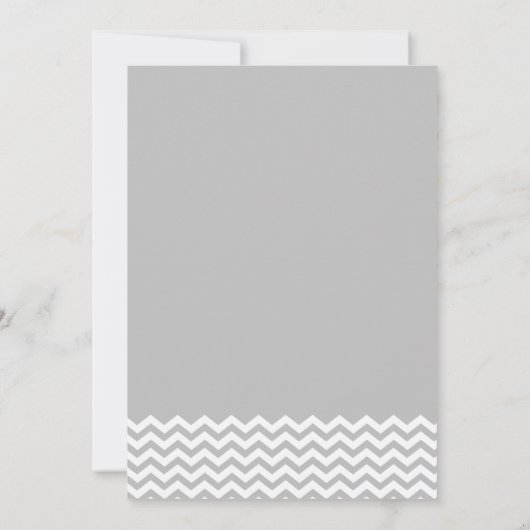 アクアグレージグザグジーブライダルシャワー 招待状 (裏面)