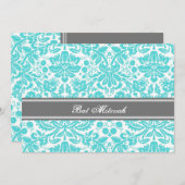 アクアグレーダマスクバルミツワー招待状 招待状 (正面/裏面)