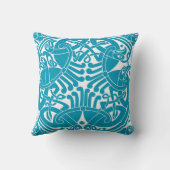 アクアケルト鳥任意の色カスタム枕を選択 クッション (裏面)