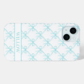アクアコケットウォーターカラーのリボン Case-Mate iPhoneケース (裏面 (横))