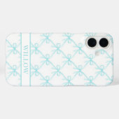 アクアコケットウォーターカラーのリボン Case-Mate iPhoneケース (裏面 (横))