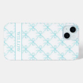 アクアコケットウォーターカラーのリボン Case-Mate iPhoneケース (裏面 (横))