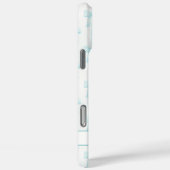 アクアコケットボウズストライプモノグラム Case-Mate iPhoneケース (裏面 / 右)