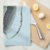 アクアコンチシェル キッチンタオル (四つ折り)