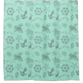 アクアコースタルシーライフ シャワーカーテン (正面)