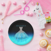 アクアゴエレガントウンスペインのキンセニェラ紙プレート ペーパープレート (パーティー)