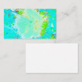 アクアサイケデリックアンドライムグリーンミルクウィード 名刺 (正面/裏面)