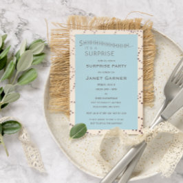 アクアサプライズ誕生日カスタムエージ招待状 招待状