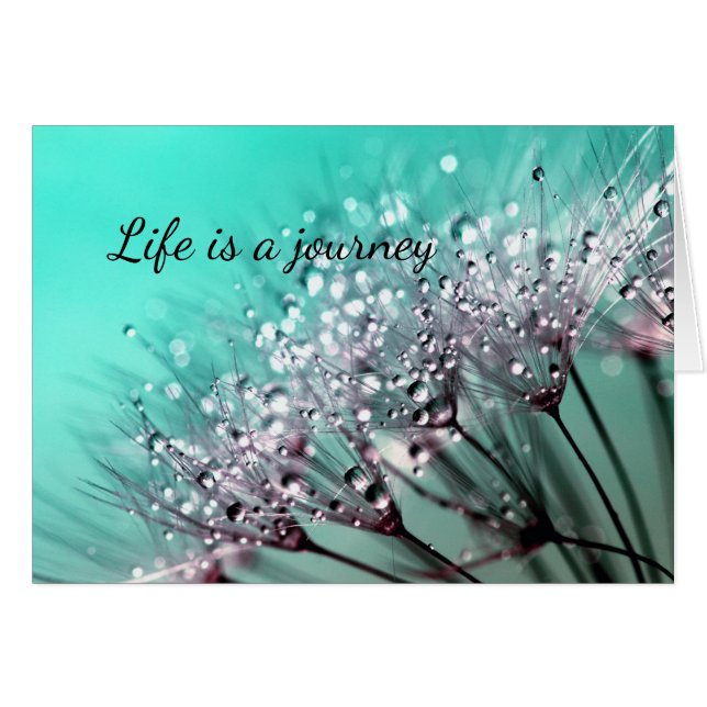 アクアサボスボンサイ開花任意の大事な行事カード (正面横)