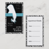 アクアサロン名刺及びアポイントメント 予約カード (正面/裏面)