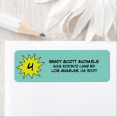 アクアザ救ディスーパーヒーロー差出人住所ラベル ラベル (インサイチュ)