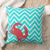 アクアシェブロンクラバーバイシックなアクセントピロー クッション (ブランケット)