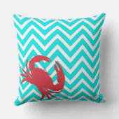 アクアシェブロンクラバーバイシックなアクセントピロー クッション (裏面)