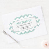 アクアシェブロンプロモーション 楕円形シール (封筒)