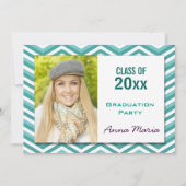 アクアシェブロン卒業パーティーフォト招待状 招待状 (正面)