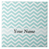 アクアシェブロン模様 タイル (正面)