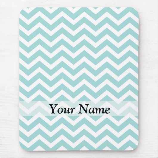 アクアシェブロン模様 マウスパッド (正面)